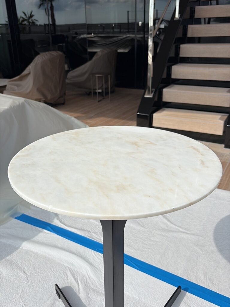 Table en marbre avant cristallisation