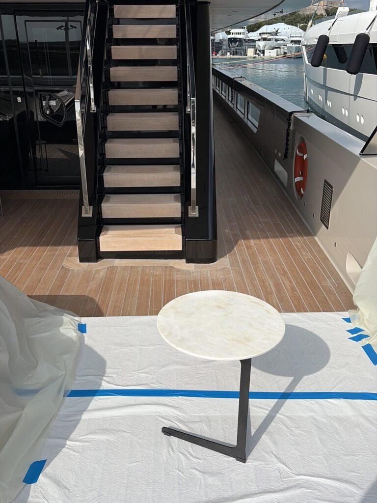 Table en marbre après cristallisation